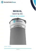 VAN DER ENDE Verti-Fan EC Manual preview