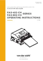Van Der Stahl FAS-402-CH Series Operating Instructions Manual preview