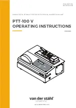 Preview for 1 page of Van Der Stahl PTT-100 V Operating Instructions Manual