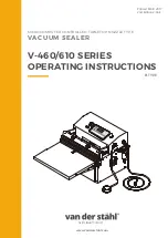 Van Der Stahl V-460 Series Operating Instructions Manual preview