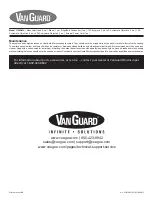 Preview for 4 page of Van Guard 1109AML Operation Manual