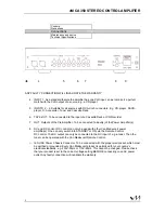 Preview for 6 page of Van Medevoort CA350 Instruction Manual