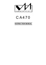 Предварительный просмотр 1 страницы Van Medevoort CA470 Instruction Manual