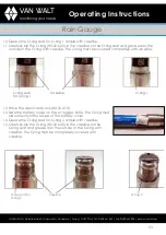 Preview for 23 page of Van Walt Rain Gauge Operating Instructions Manual