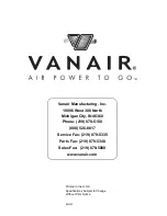 Предварительный просмотр 180 страницы Vanair AIR N ARC RELIANT 300 Series Operations Manual & Parts List