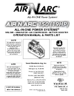 Предварительный просмотр 1 страницы Vanair ALL-IN-ONE POWER SYSTEM AIR N ARC 150 Series Operations Manual & Parts List