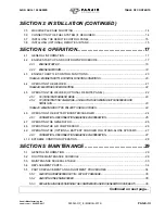 Предварительный просмотр 5 страницы Vanair ALL-IN-ONE POWER SYSTEM AIR N ARC 150 Series Operations Manual & Parts List