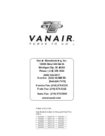 Предварительный просмотр 137 страницы Vanair ALL-IN-ONE POWER SYSTEM AIR N ARC 150 Series Operations Manual & Parts List