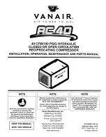 Preview for 4 page of Vanair RC40 Installation, Operating, Maintenance And Parts Manual