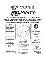 Vanair Reliant RS45 Installation, Operation, Maintenance And Parts Manual preview