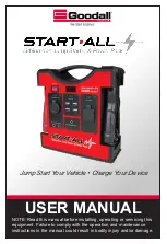 Vanair Start-All Jump-Pack 2500A User Manual preview