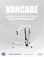 Vancare Vander-Lift 1000 Maintenance Manual preview