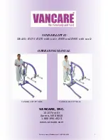 Vancare VANDER-LIFT II B450 Operating Manual preview