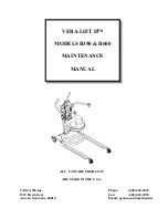 Preview for 1 page of Vancare VERA-LIFT II B350 Maintenance Manual