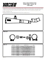Vance and hines 48425 Installation Instructions preview