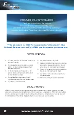 Preview for 2 page of Vanco Evolution EVMX4K16 Instructions Manual