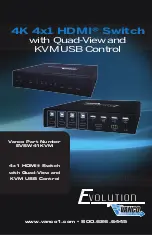 Vanco Evolution EVSW41KVM Quick Start Manual preview