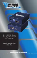 Предварительный просмотр 1 страницы Vanco HD4KCLK Manual