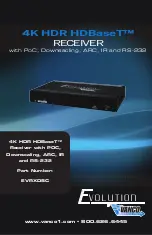 Vanco HDBaseT EVRXDSC Manual предпросмотр