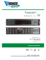 Vanco HDBaseT Lite Instruction Manual предпросмотр