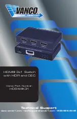 Предварительный просмотр 1 страницы Vanco HDSW4K31 Manual