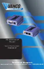 Vanco RS232-IP Manual предпросмотр