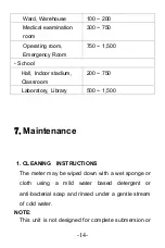 Preview for 14 page of V&A VA8051 Series User Manual