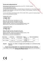 Preview for 54 page of Vanden Borre Proline IH4560 Manual