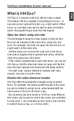 Preview for 5 page of Vanderbilt V44 Duo Installation & User Manual