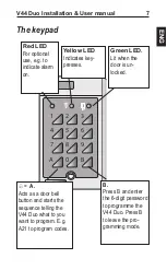 Preview for 7 page of Vanderbilt V44 Duo Installation & User Manual