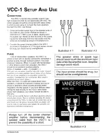 Предварительный просмотр 4 страницы Vandersteen Audio VCC-1 Operation Manual