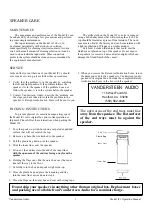 Preview for 7 page of VANDERSTEEN 1Ci Operation Manual