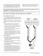 Preview for 5 page of VANDERSTEEN MODEL 5 Operation Manual