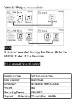 Preview for 18 page of Vandlion V35 User Manual