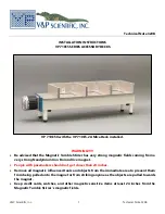 V&P Scientific VP 710E5 Series Installation Instructions preview