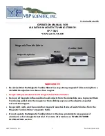 V&P Scientific VP 710U5 Operation Manual preview