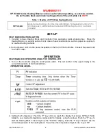 Предварительный просмотр 2 страницы V&P Scientific VP 741GA Series Operation Manual