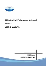 V&T E5 Series User Manual предпросмотр