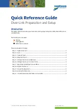 Preview for 1 page of vanEssen Diver-Link Quick Reference Manual