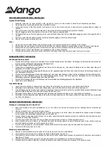 Preview for 1 page of Vango GIRONA Pitching Instructions