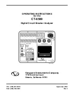 Preview for 1 page of Vanguard Instruments Company CT-6500 Operating Instructions Manual