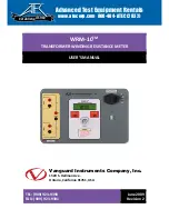 Preview for 1 page of Vanguard Instruments Company WRM-10 User Manual