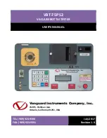 Предварительный просмотр 1 страницы Vanguard Instruments VBT-75P S2 User Manual