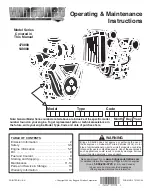 Preview for 1 page of Vanguard 470000 Series Operating & Maintenance Instructions