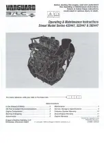 Preview for 1 page of Vanguard 522447 Operating And Maintenance Instructions Manual