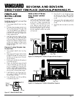 Preview for 20 page of Vanguard BDV34NA Owner'S Operation And Installation Manual