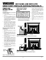 Preview for 20 page of Vanguard BDV34NB Owner'S Operation And Installation Manual