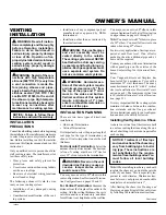 Preview for 7 page of Vanguard BHDV34N(A) Owner'S Operation And Installation Manual