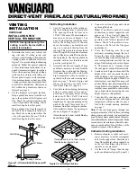 Preview for 12 page of Vanguard BHDV34N(A) Owner'S Operation And Installation Manual