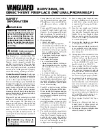 Preview for 2 page of Vanguard BHDV34P(A) Owner'S Operation And Installation Manual